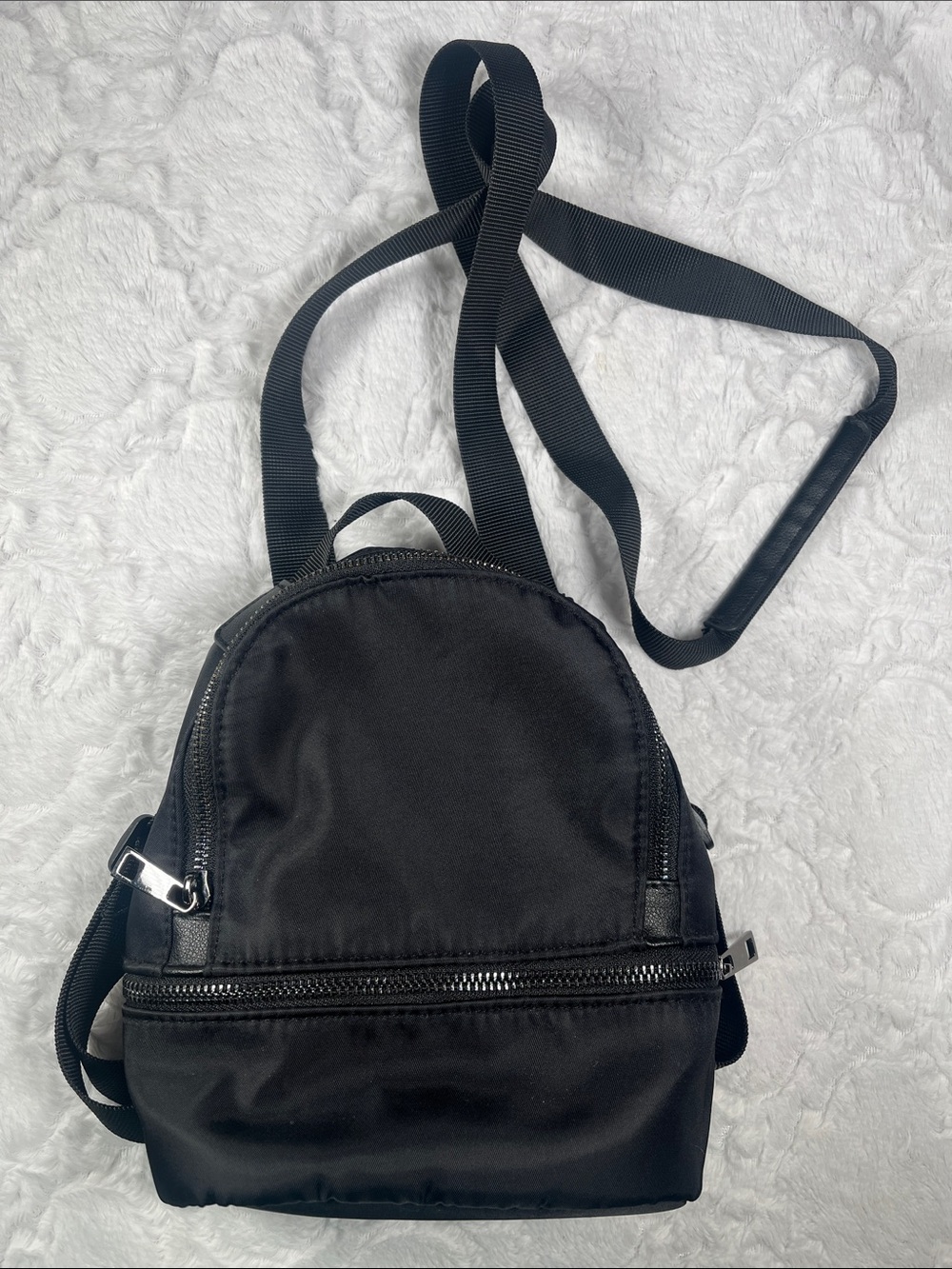 Small Black Mini Backpack